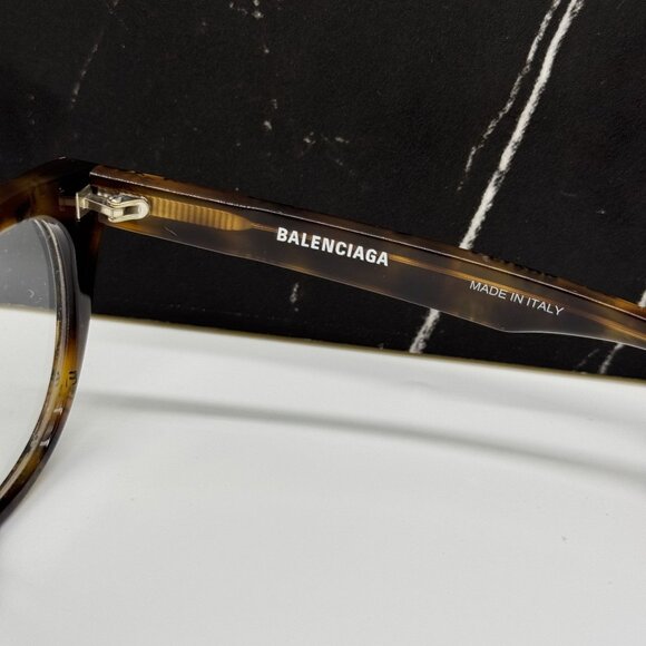 NEW BALENCIAGA BB0131O 008 CAT EYE HAVANA WOMEN EYEGLASSES BALENCIAGA - Picture 8 of 9